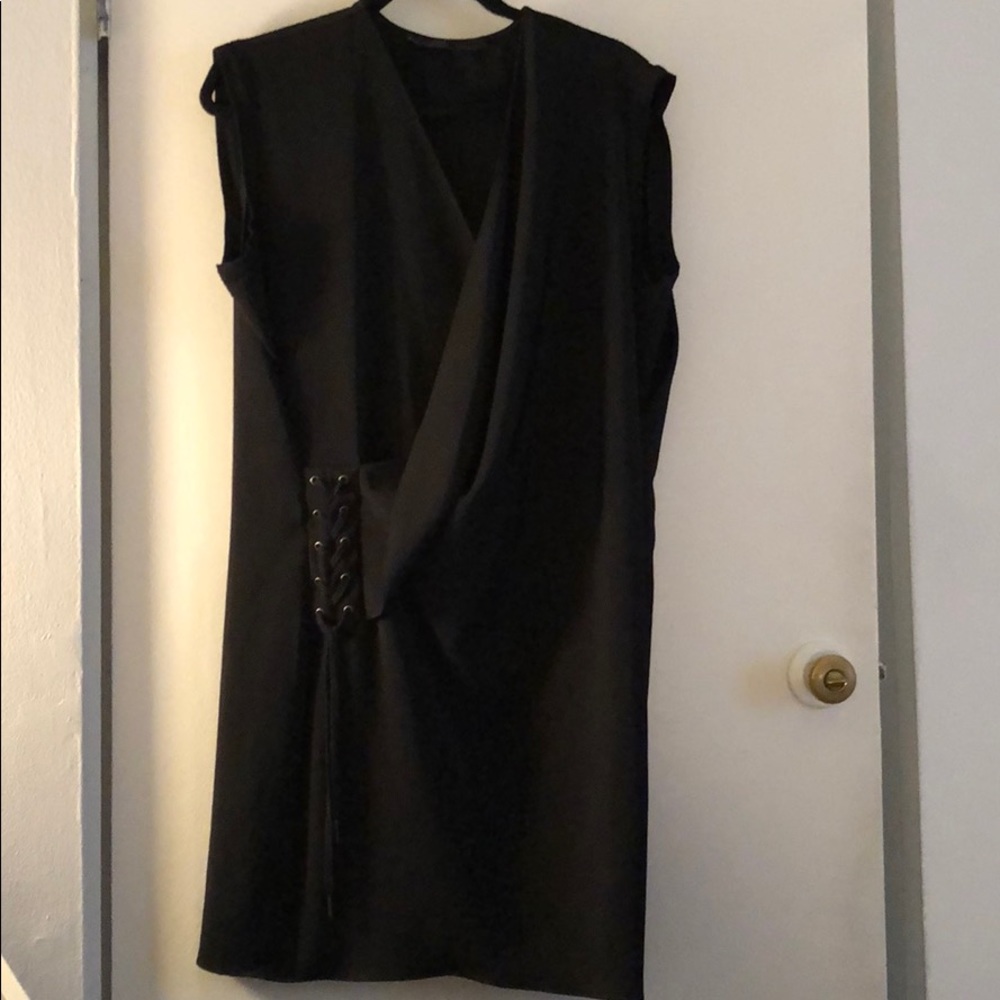 All saints drape silk dress